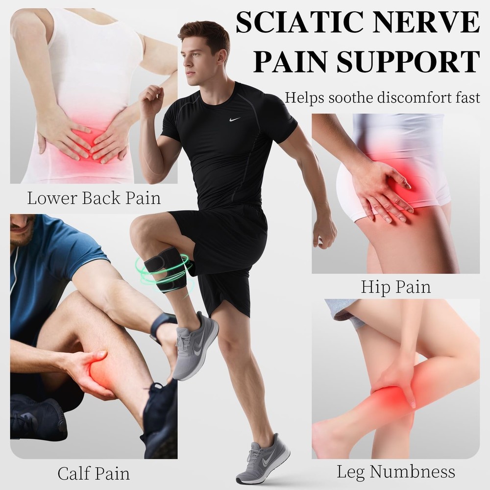Oyakin Sciatica Pain Relief Devices Brace,Sciatic Ease Calf Support Brace for...