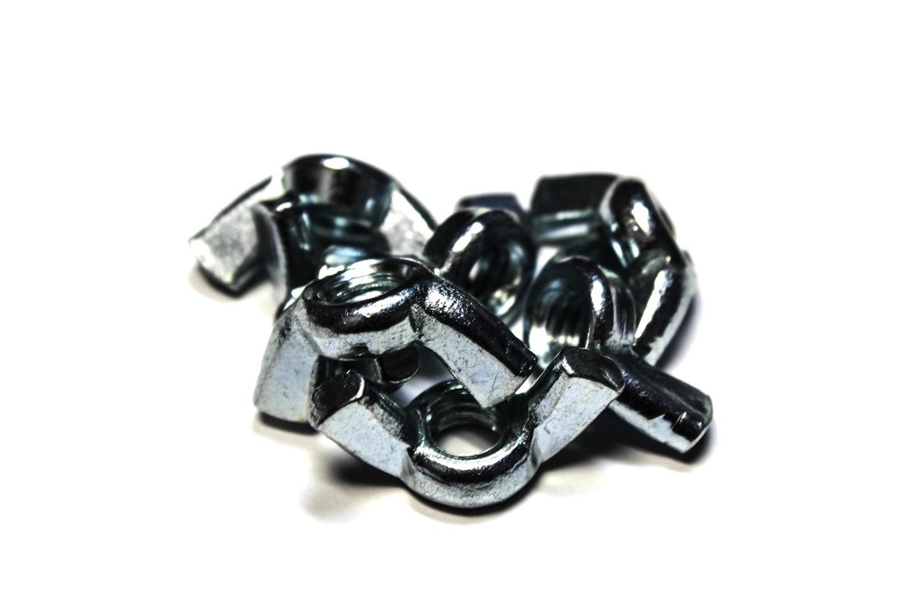 (1000) 5/16"-18 WING NUTS -COARSE THREAD- ZINC