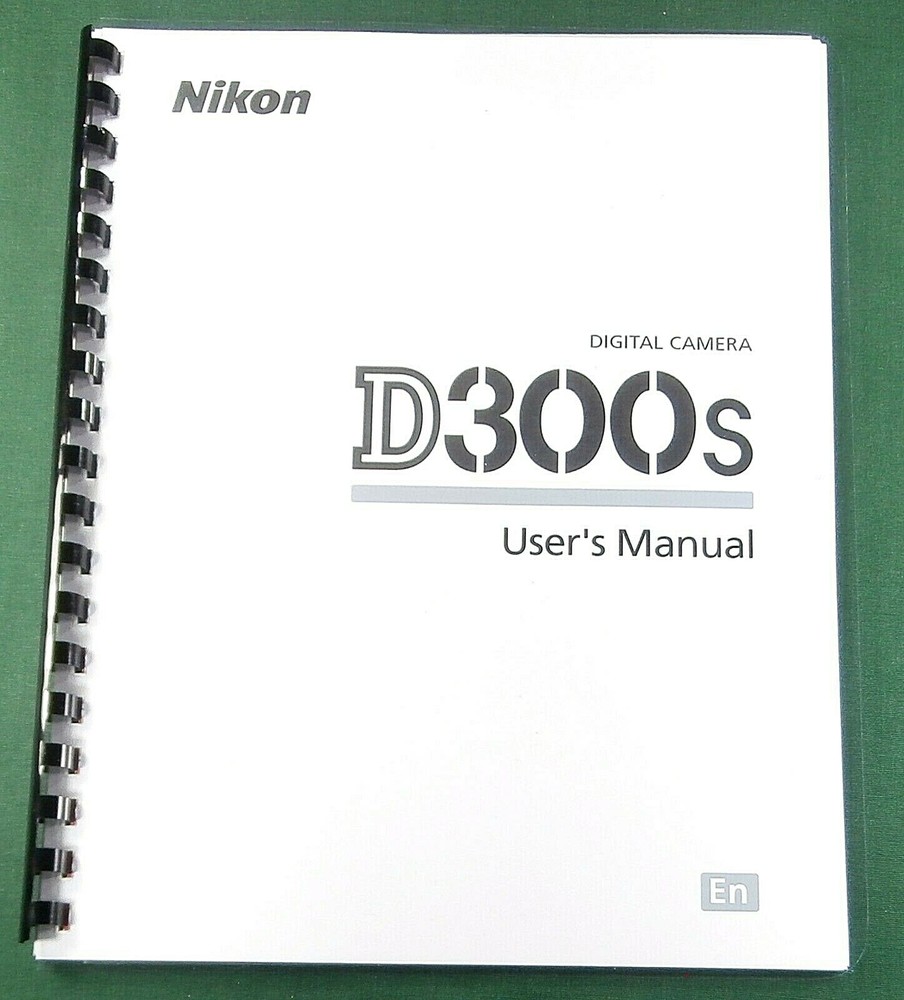 Nikon D300s Instruction Manual: 432 Pages & Protective Covers