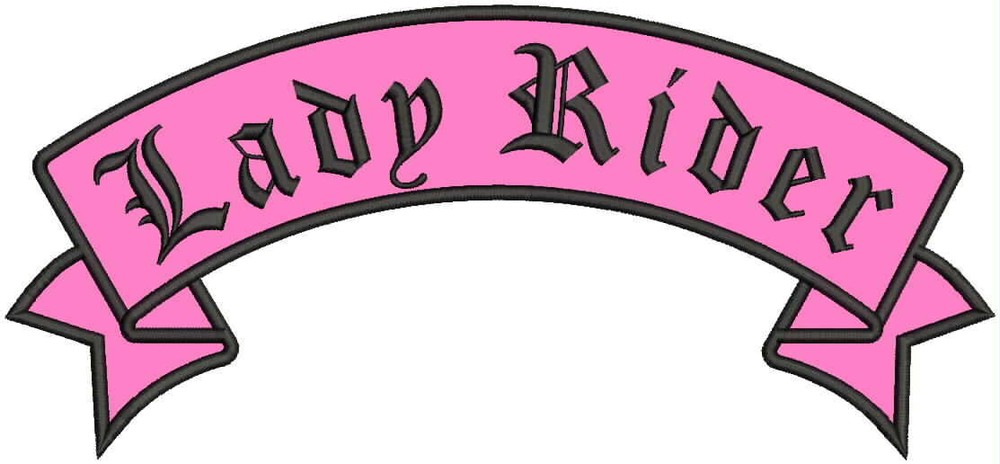 Rocker, Lady Rider, Sew-On biker patch