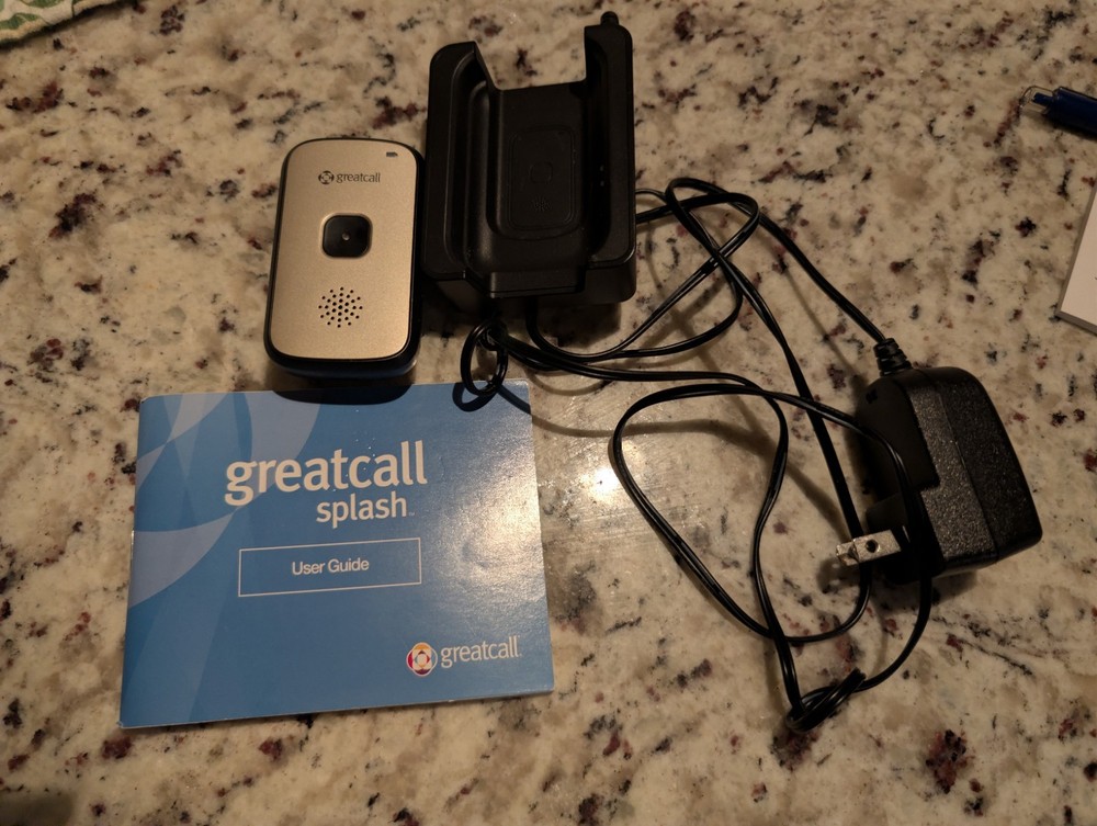 GreatCall Splash Monitored Alert System with Charger & User Guide