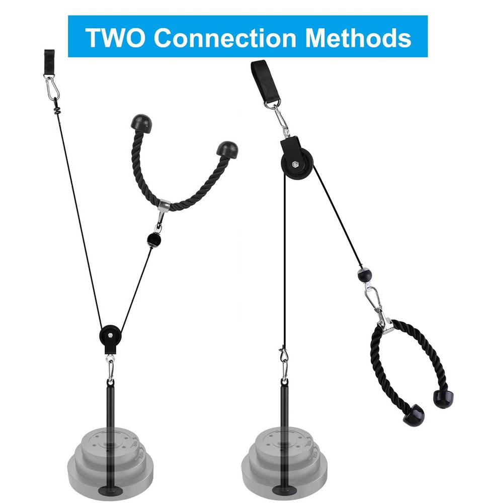 LFJ LAT Pull Down Pulley System Cable Machine Home Gym Triceps Biceps