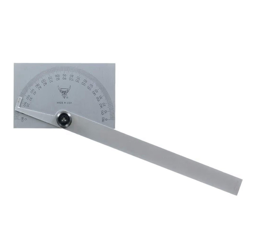 Rectangle Head Protractor With A Bonus Contour Gauge Profile Duplicator