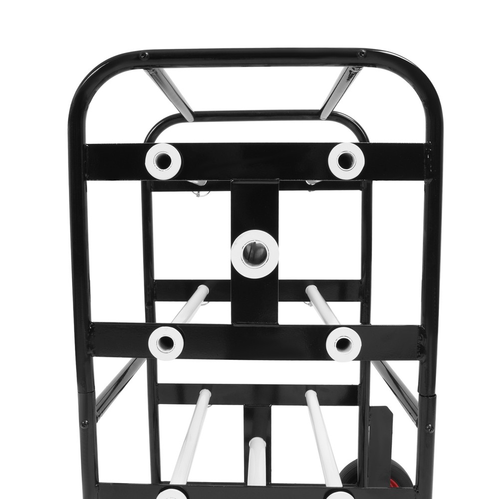Wire Spool Rack Cable Holder Dispenser with 10 Rods Multiple Axle Spool Cart