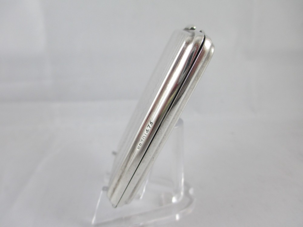 ART DECO SOLID SILVER, GEORGE V MATCH BOOK CASE, THOMAS LACK, BIRM. 1926