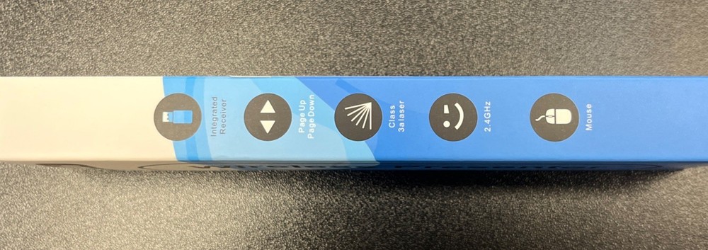 QUI RF 2.4GHz Wireless Presenter Remote Presentation Laser Pointer - Mac PC; t27