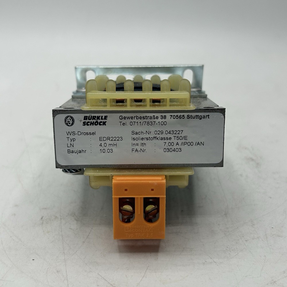 Burkle + Schock Type EDR2223 Transformer