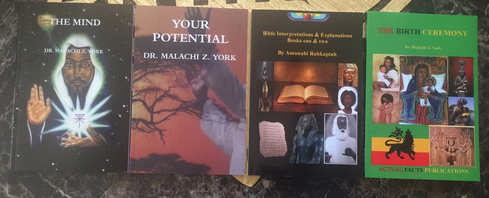 📕 4 Book Bundle Pack Dr. Malachi Z York Classic, $110.00 Value.