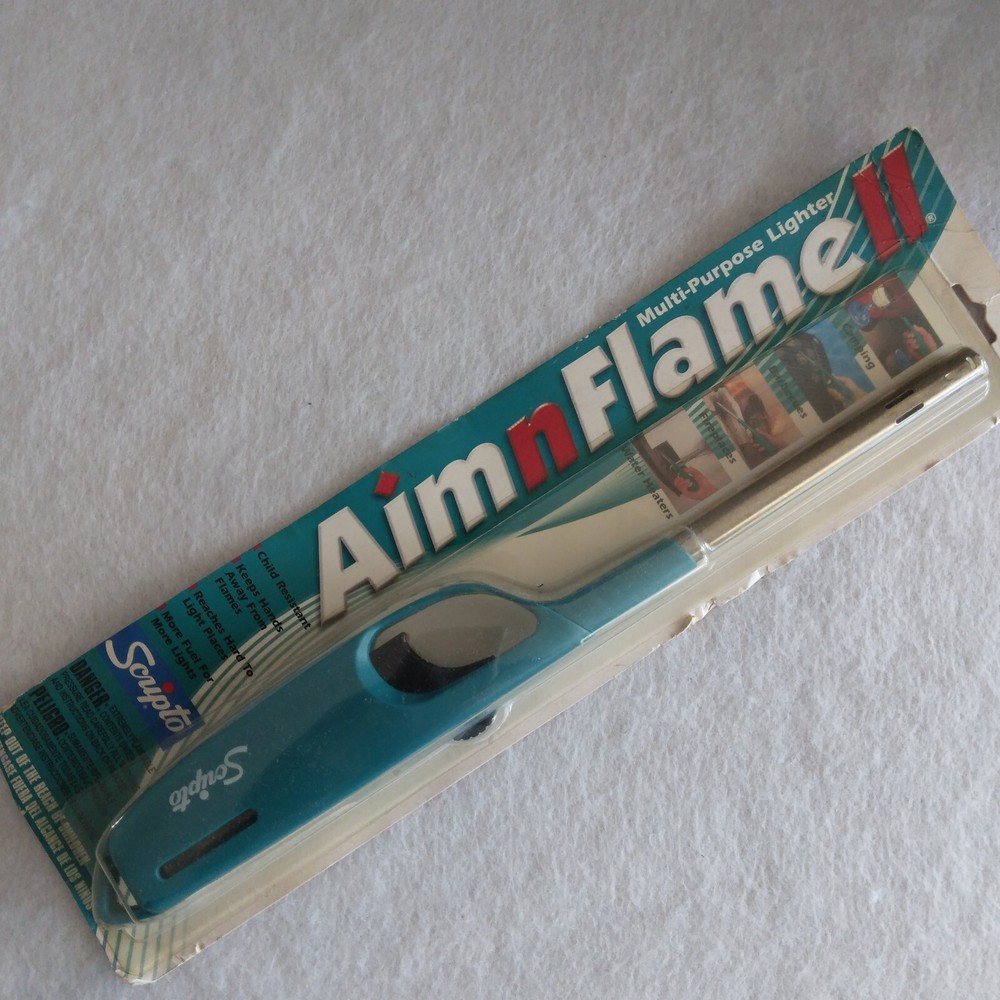 Scripto Aim 'N Flame Multi-Purpose Utility Lighter - New Old Stock
