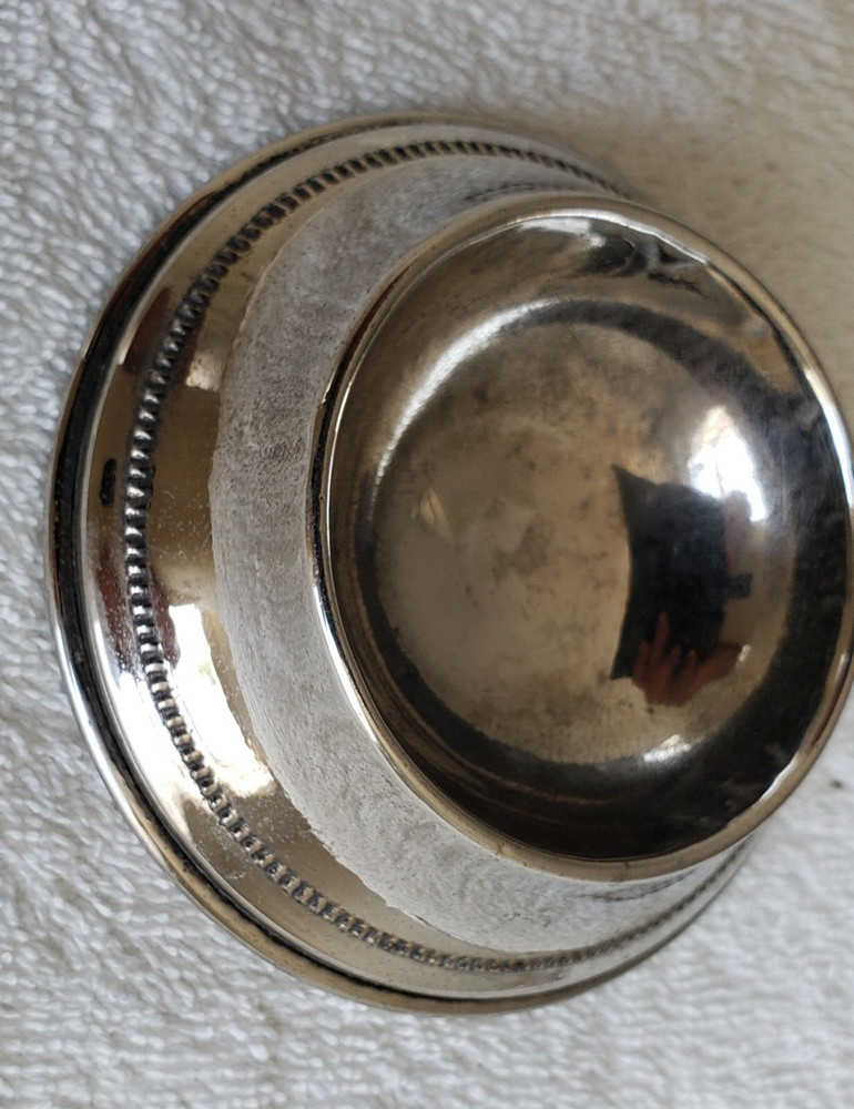 ANTIQUE/ VINTAGE GERMAN SILVER TEA STRAINER & UNDERPLATE