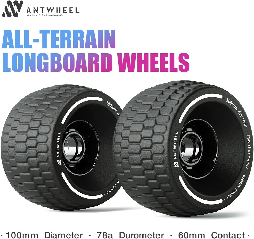 ANTWHEEL All-Terrain Longboard Wheels 100mm Electric