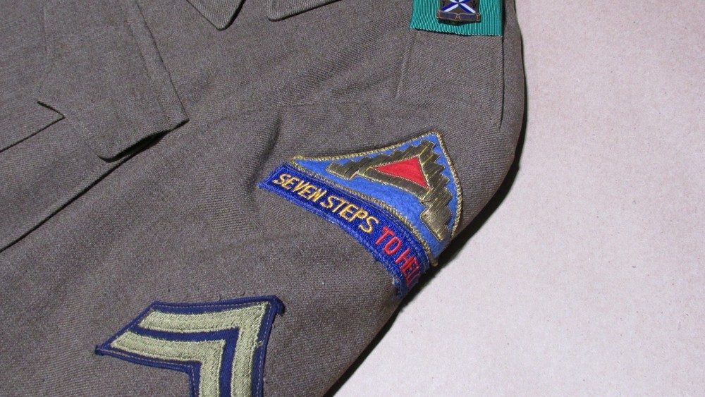 US 7th Army Uniform 7 Steps to Hell Patch Jacket Pants Korean War Era 1948