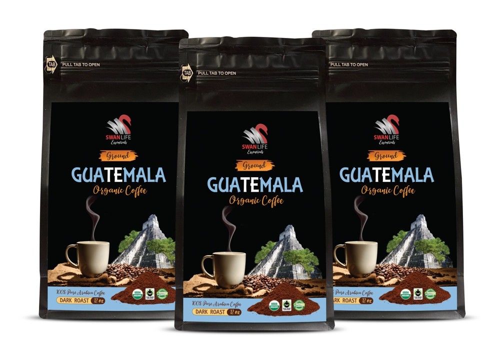 High-Altitude Notes - GUATEMALA GROUND ORGANIC COFFEE - Balanced Grounds 3Pack