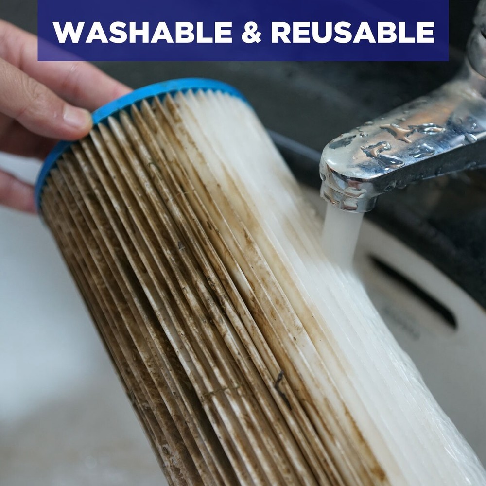 Washable Pleated 20"x4.5" Sediment Water Filter Replacement for iSpring WGB32BM