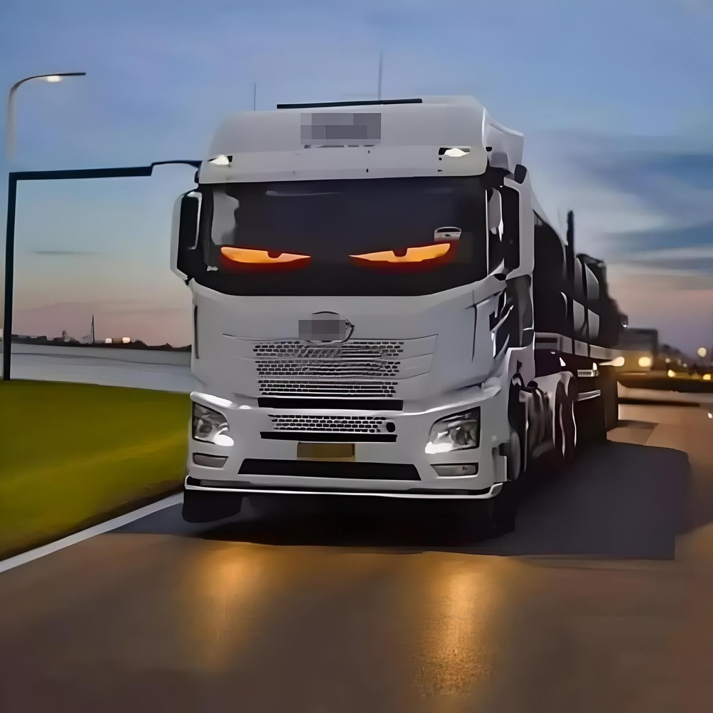 2Pcs 24"Truck Windshield Devil Eyes Light Cars Remote Smart Eye Lamp Soft Screen