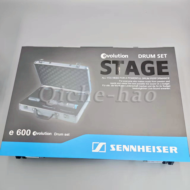 Sennheiser Drum Kit 600 e600 Drum Mic Package with Case e602 e604 e614 US