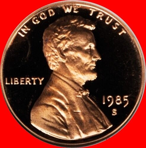 1985 S Lincoln Cent Deep Cameo Gem Proof
