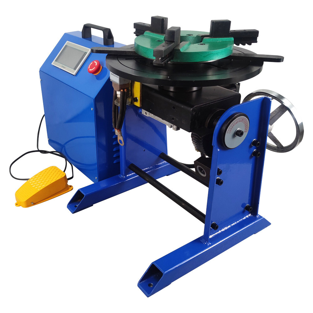 50KG Automatic Welding Positioner +200MM Chuck PLC Controller