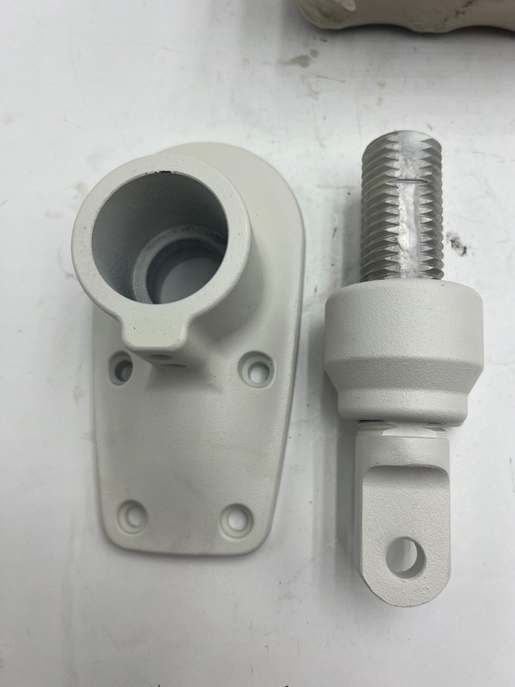 Retractable Awning Adjustable Base Mount White 1052011