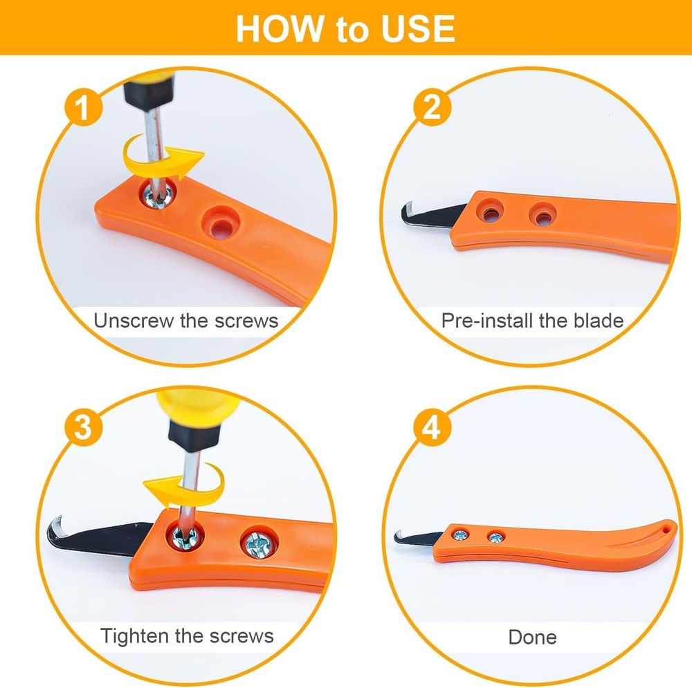 Hook Blade Utility Knife Golf Grip Removal Tool Hook Blades Regripping Golf Clu
