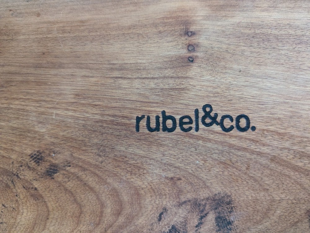 Rubel&Co, Dark Wood Cheese Board With Shell Decor