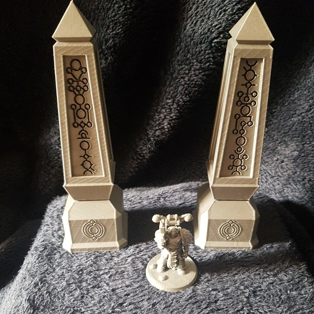 Necron Large Obelisk Terrain Scenery 40K 28mm For Warhammer