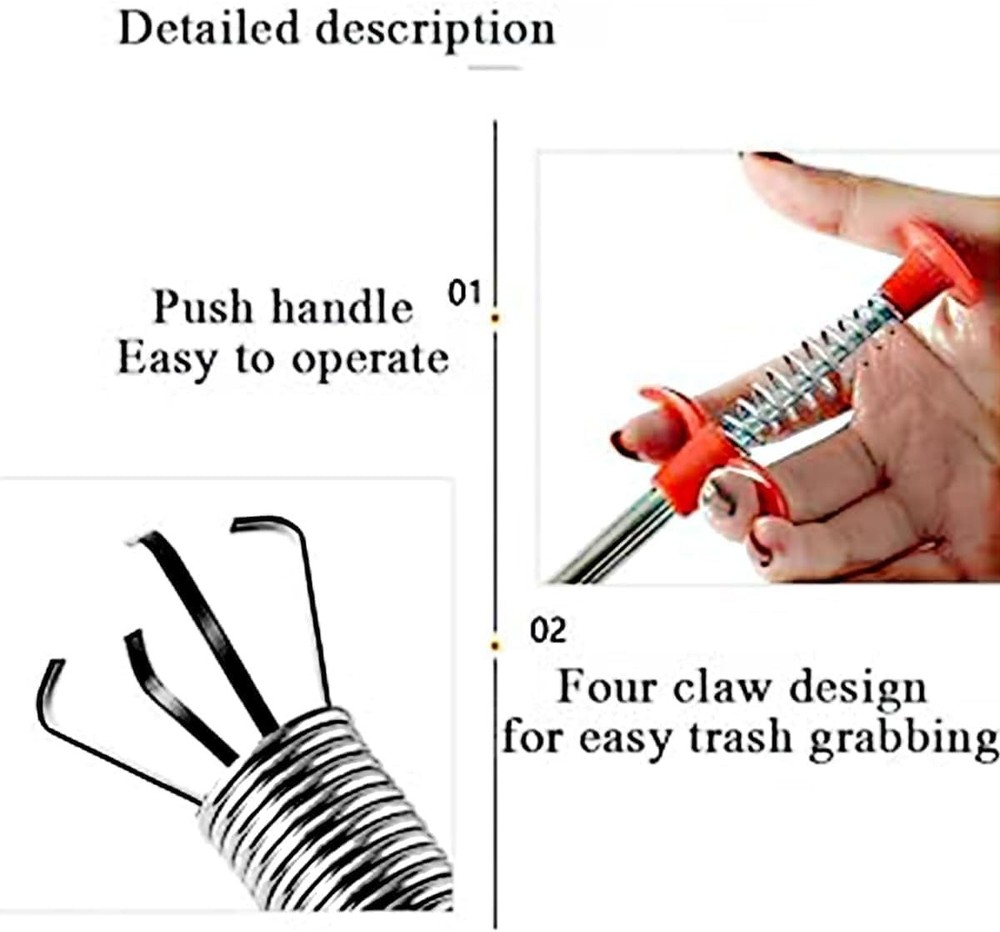 Convenient 24-Inch Flexible Reaching Tool - 4 Claws for Optimal Object Retrieval
