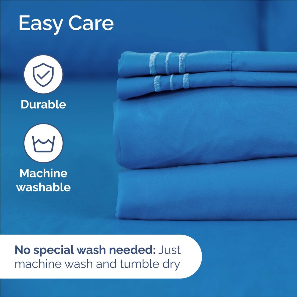 King Size 4 Piece Sheet Set - Comfy Breathable Cooling Bed Sheets Set - Hote...