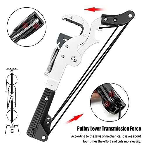 Extendable Tree Pruner Shears Head and Saw without Pole, High-Altitude 4