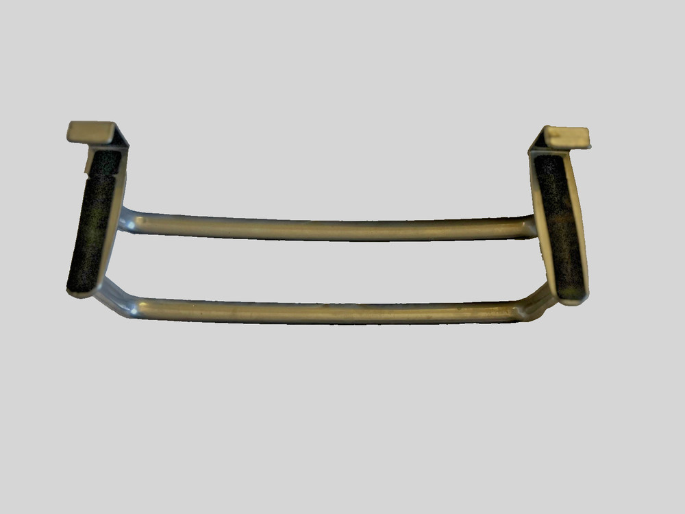 Small Silver Double Towel Hanger Size 10" Long