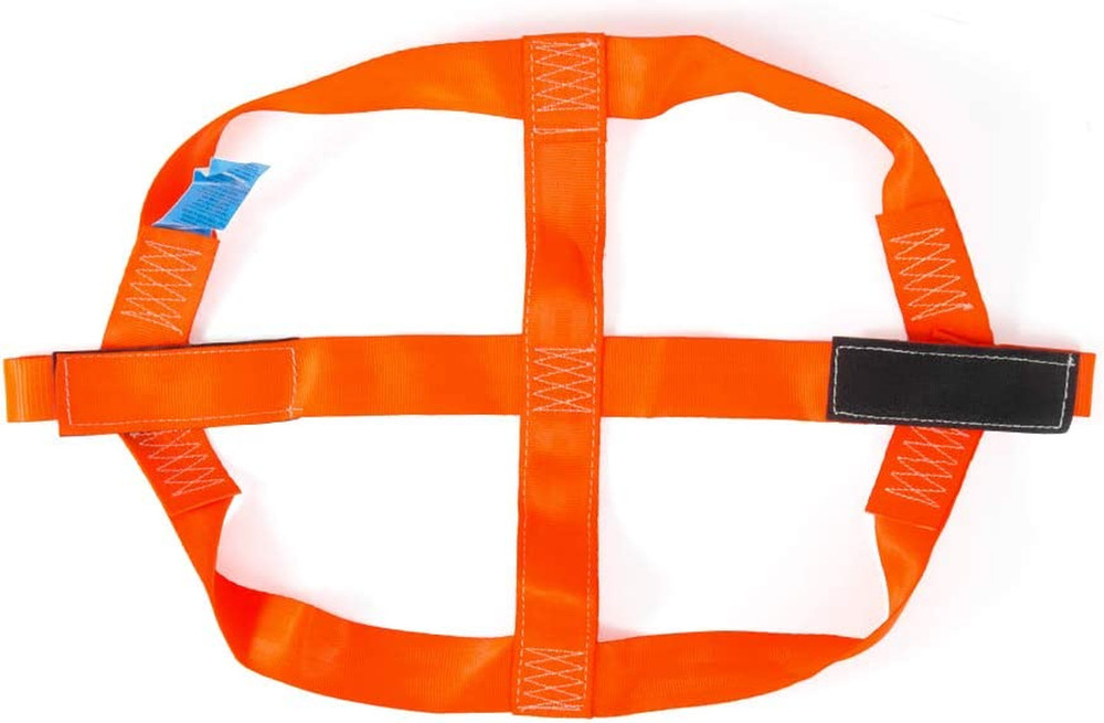 Universal Motorcycle Rear Wheel Tie down Strap in Orange