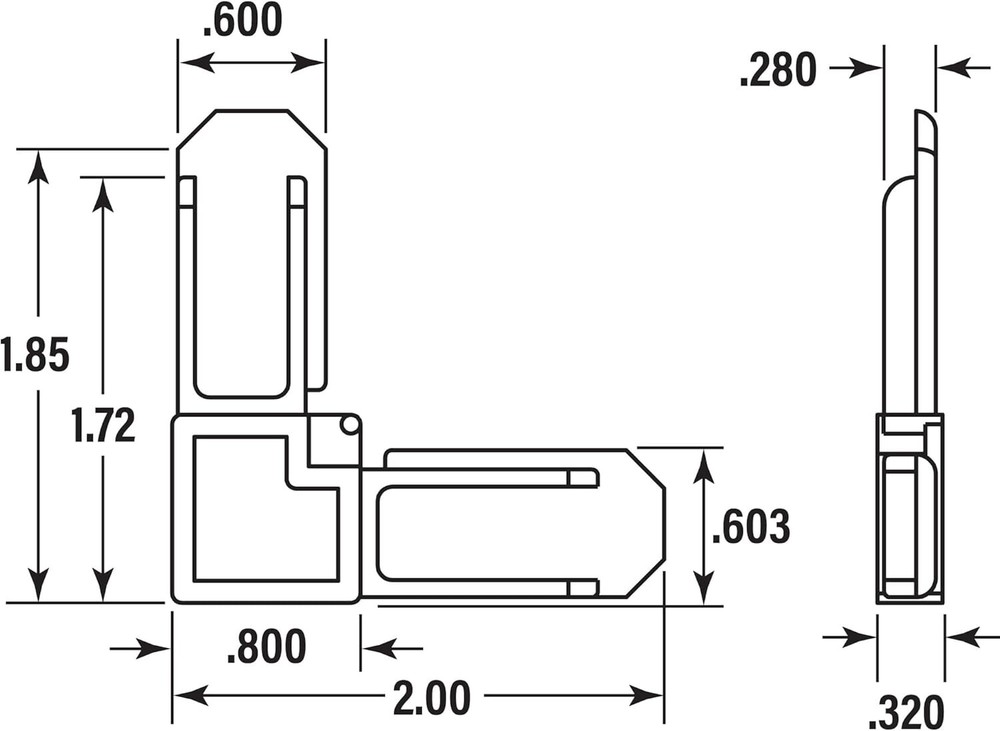 Convenient 50-Pack White Plastic Frame Corners - Easy Screen Installation