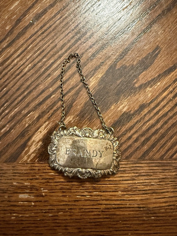 Silver Brandy Tag