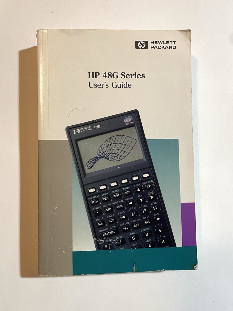Hewlett Packard HP 48G Programmable Graphing Calculator User’s Guide 8th Ed