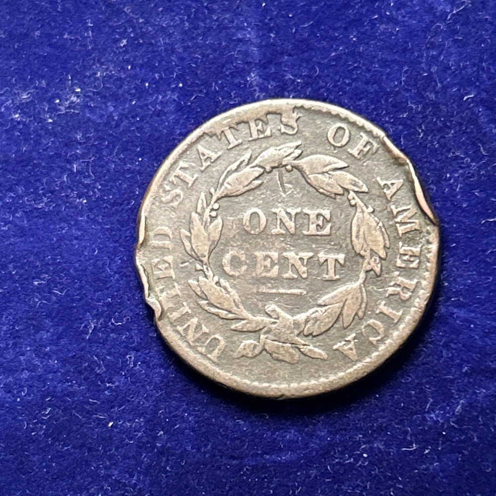 1831 Coronet Liberty Head U.S. Large Cent Medium Letters 1c QA2048