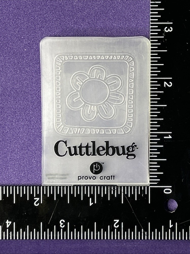 Framed Sunflower Embossing Folder Cuttlebug Provo Craft Card Making Scrapbooking