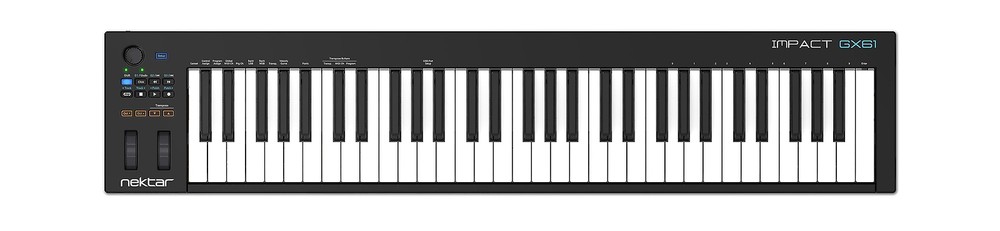 Nektar, 61-Key MIDI Controller, 61 Keys (GX61) Black Keyboard
