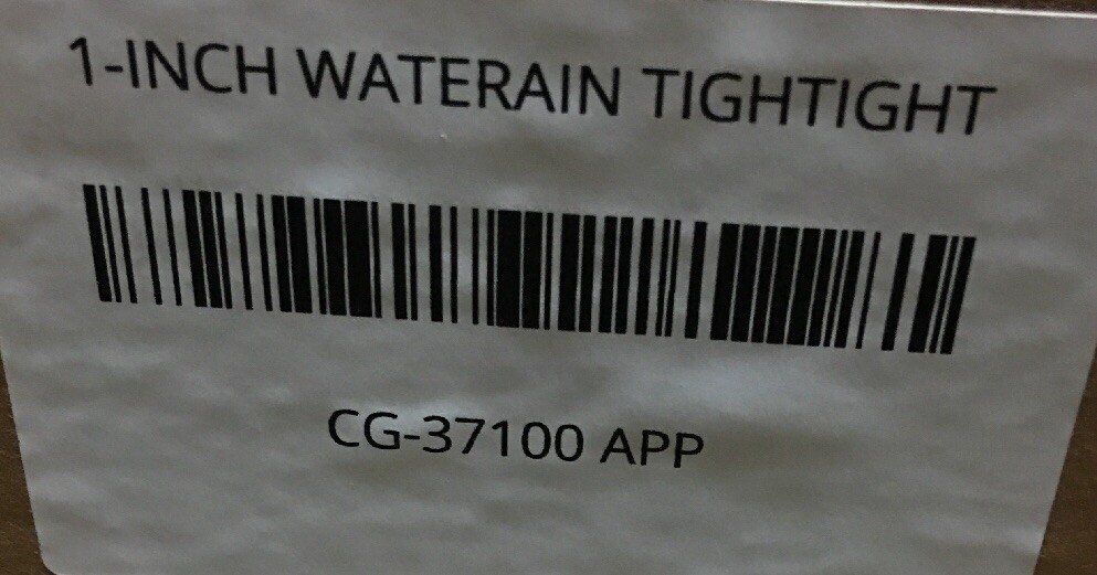 CG-37100 APPLETON 1-INCH WATERAIN TIGHTIGHT CONNECTOR