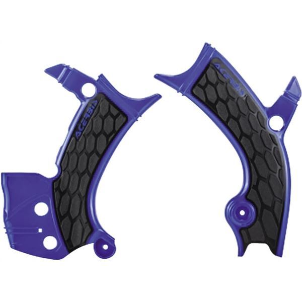 Acerbis - 2689411034 - X-Grip Frame Guards, Blue/Black