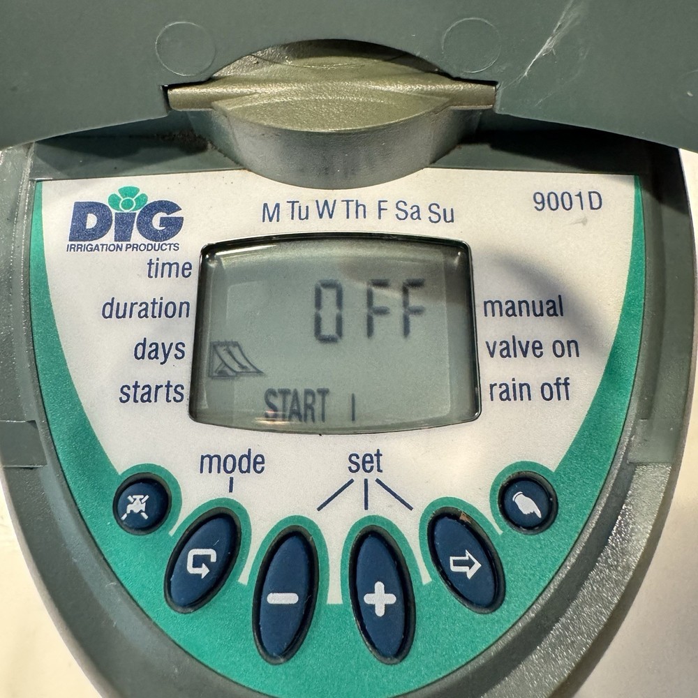 DIG Hose Thread Watering Timer 9-Volt Model 9001DB Tested