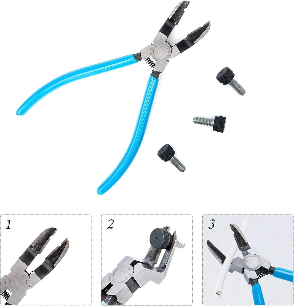 Multi-Function Diagonal Side Cutting Plier Car Trim Panel Clip Cutter Puller Fas