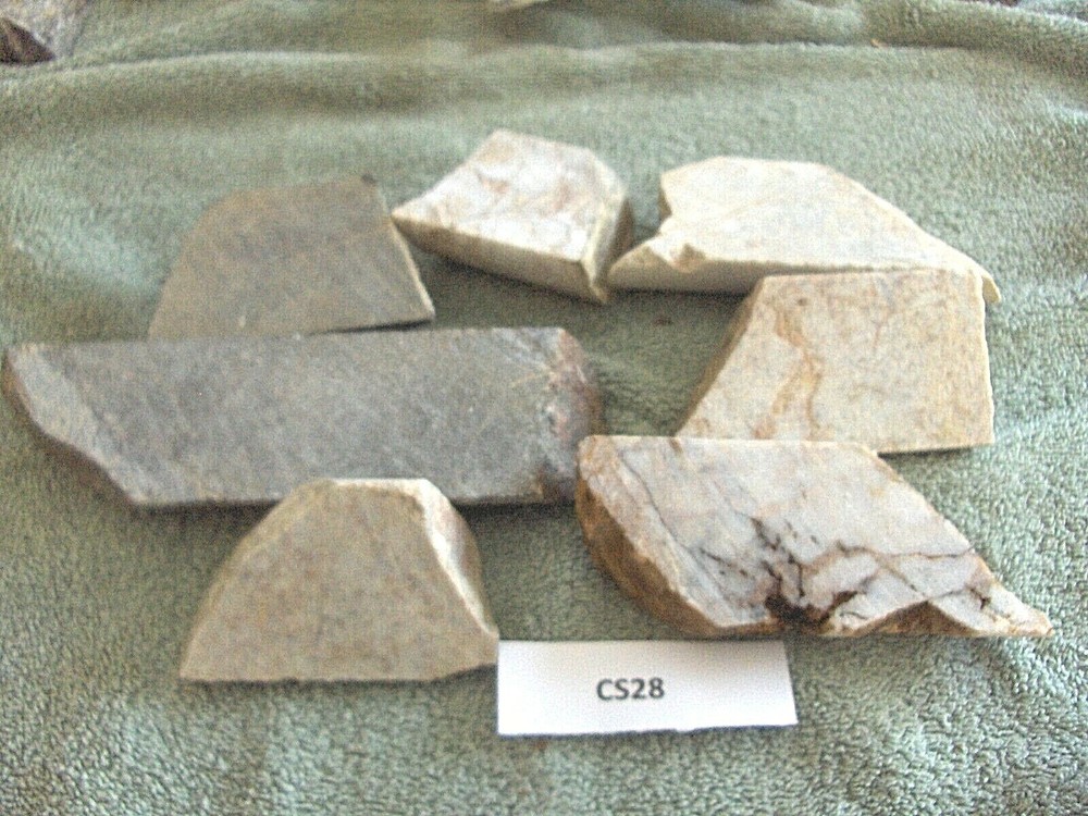 Split Core Samples From Alaska Gold Mine 7 Pieces CS28