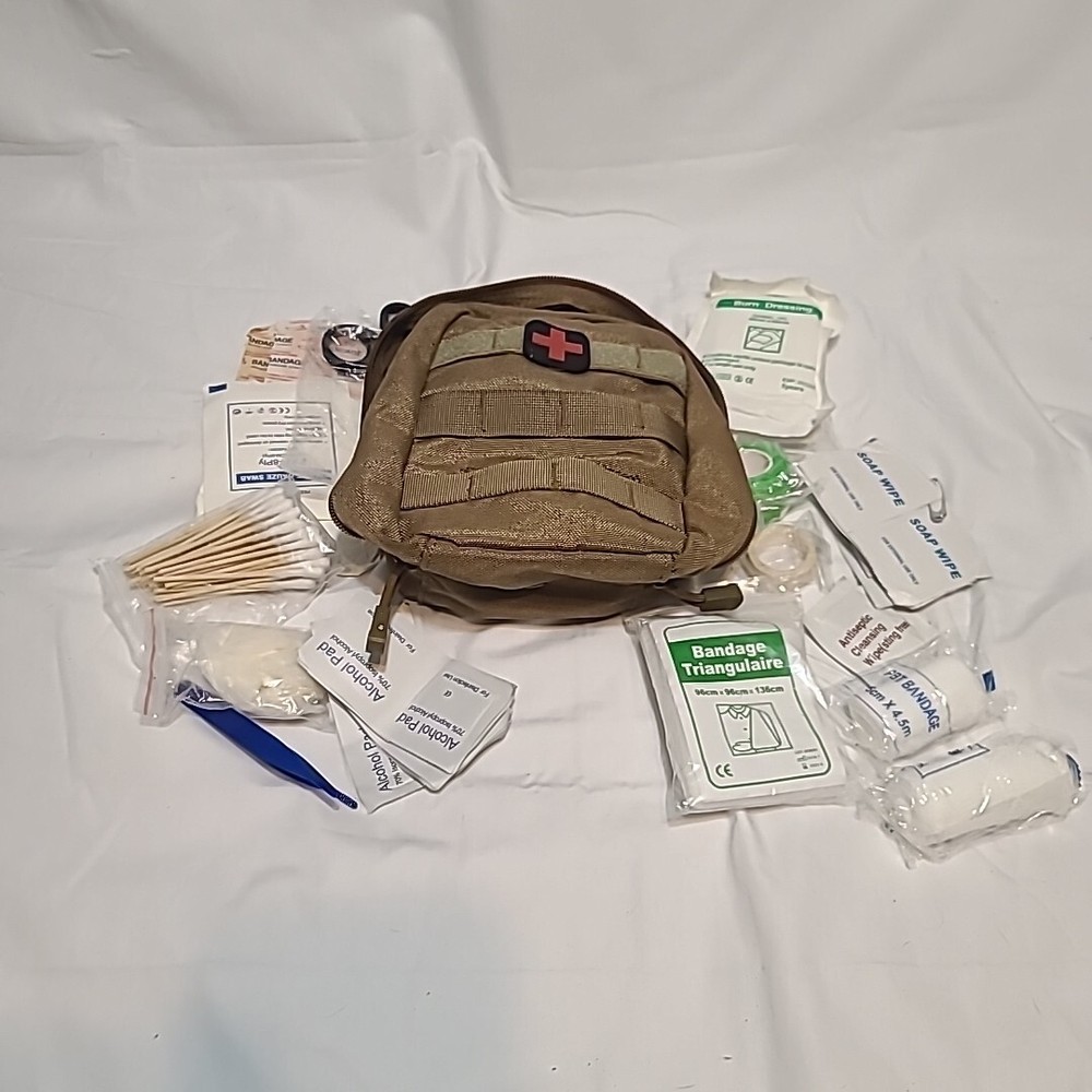 IFAK Medical Kit. Tan. MOLLE