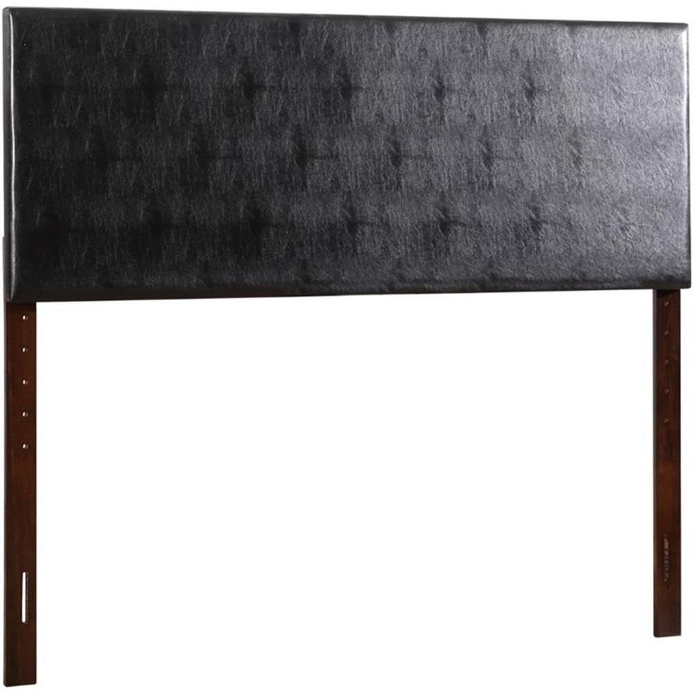 Nova Faux Leather Upholstered Full Headboard in Black