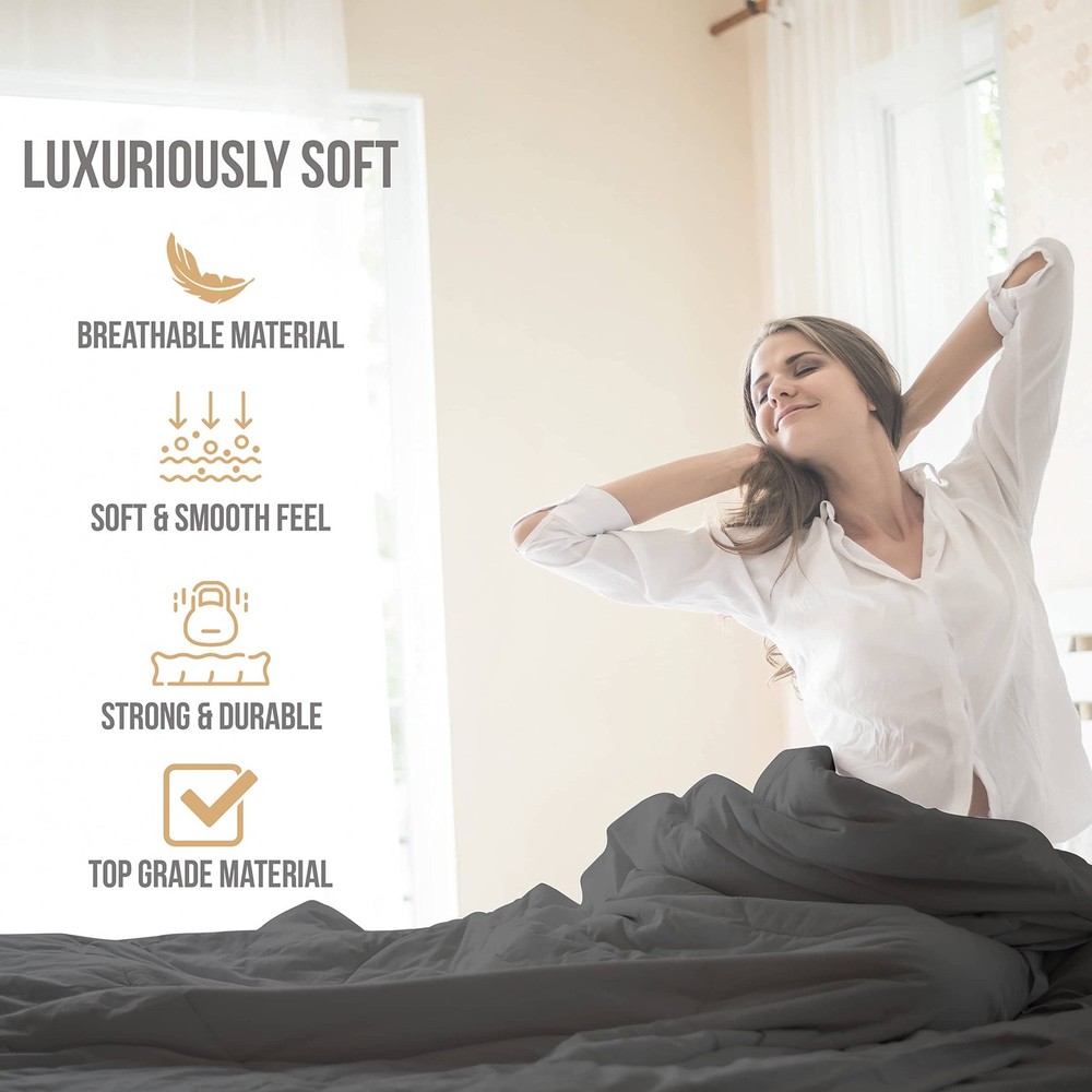 Full Size Bed Sheets Cooling - Luxury Hotel Sheet Set - Soft Sheets with Elas...