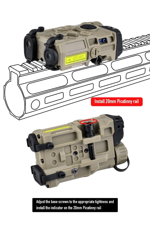 Tactical OGL Laser Sight - Non-Functional Virtual Model For Tactical Decoration