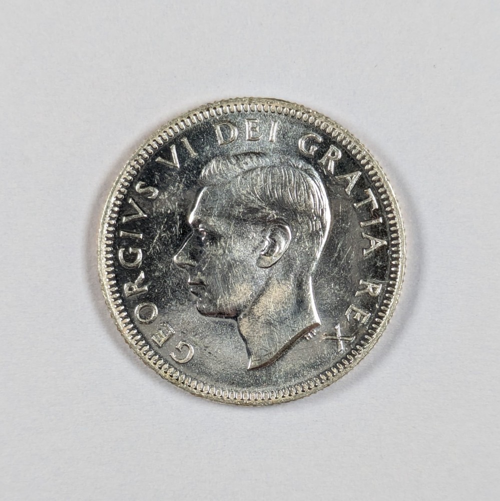 1950 Canada Silver Quarter UNC