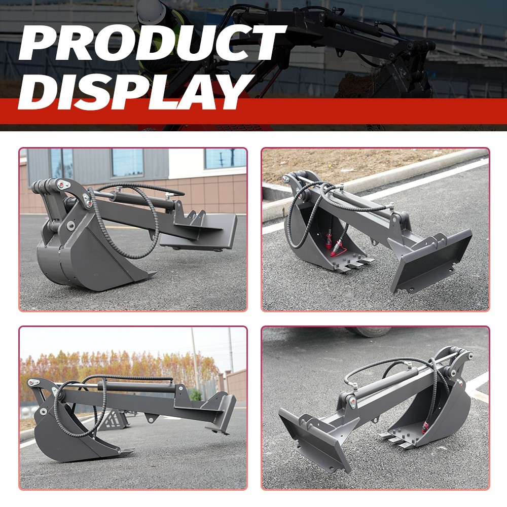 HY480CFREE SHIP/unloading Mini Skid Steer Loader 23HP+STRAIGHT DIGGER+Grapple
