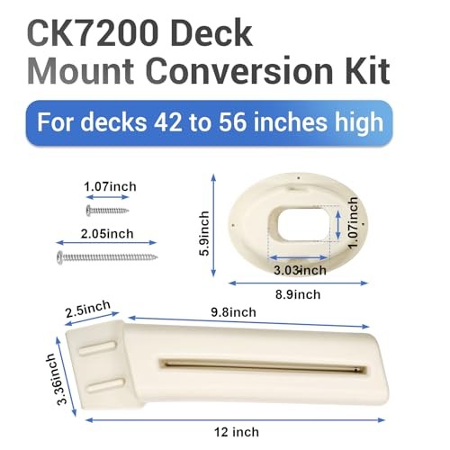 Upgrade Your Above Ground Pool Ladder with CK7200 Deck Mount Conversion Kit -