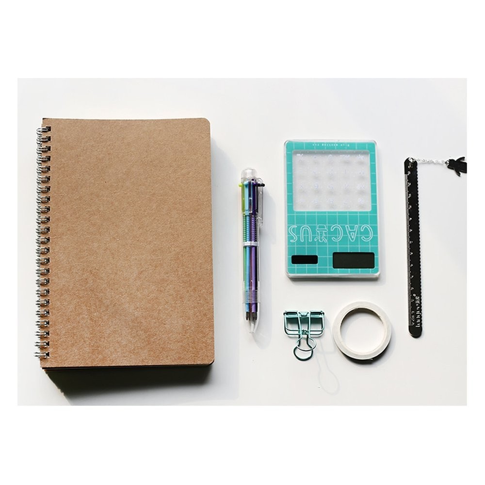 Spiral Notebook Journal 100 Pages 7.5x5.1 Brown